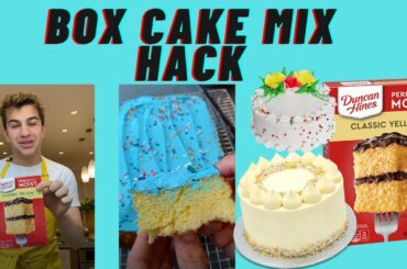 How to Make a Boxed Cake Mix Taste GOURMET! (EASY BAKING HACK)