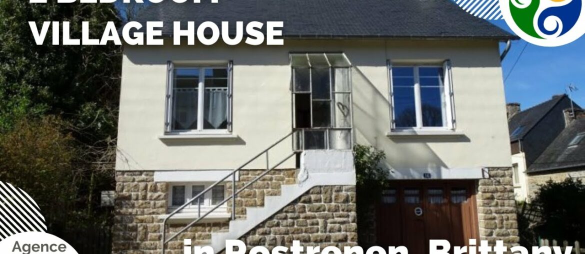 FRENCH HOME FOR SALE - 2-bedroom village house in Rostrenen, Central Brittany.
