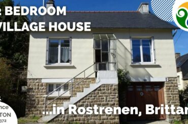 FRENCH HOME FOR SALE - 2-bedroom village house in Rostrenen, Central Brittany.