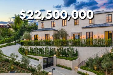 INSIDE $22,500,000 Beverly Hills Mansion -- with personal GYM, SAUNA, WINE CELLAR, and More!