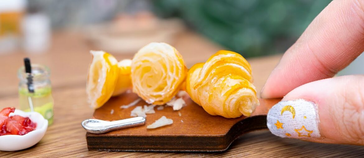 Yummy Miniature French Croissant Recipe - ASMR Cooking Mini Food