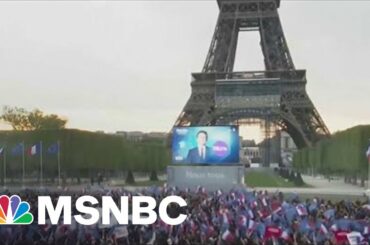 Supporters Celebrate French President Macron's Re-Election