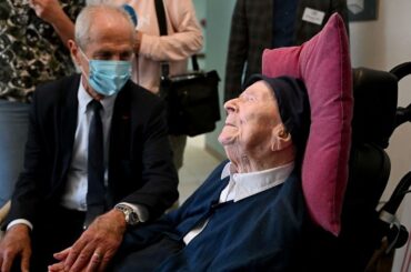 The world's oldest person is a French nun who enjoys chocolate and wine