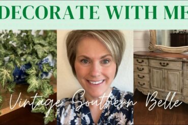 Dining Room Buffet / Decorate with Me/ Decorating Ideas for Dining Room