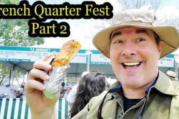 New Orleans French Quarter Fest a Free Festival with New Orleans Food & Louisiana Music Part 2/3