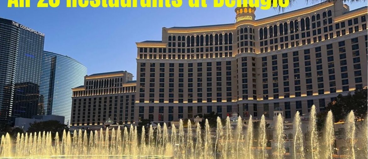 All Restaurants at The Bellagio in Las Vegas