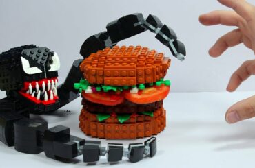 LEGO Burger For Venom GIRL : Stop Motion Cooking & ASMR Funny Videos