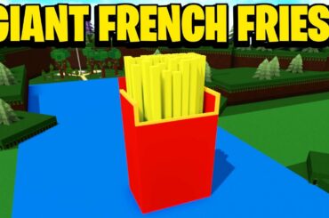 I Built A Giant Box Of Fast Food French Fries In Build A Boat For Treasure In Roblox