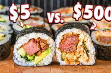 $5 Sushi Rolls Vs. $500 Sushi Rolls