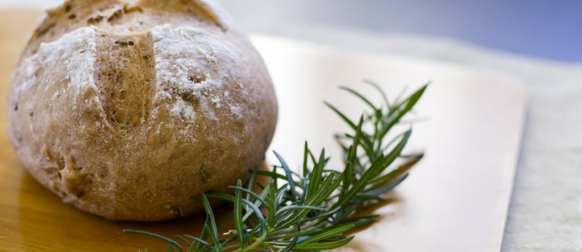 Recipe of wholewheat Rosemary Bread. French campagne style. So healthy!! Recipe of wholewheat Rosemary Bread. French campagne style. So healthy!!