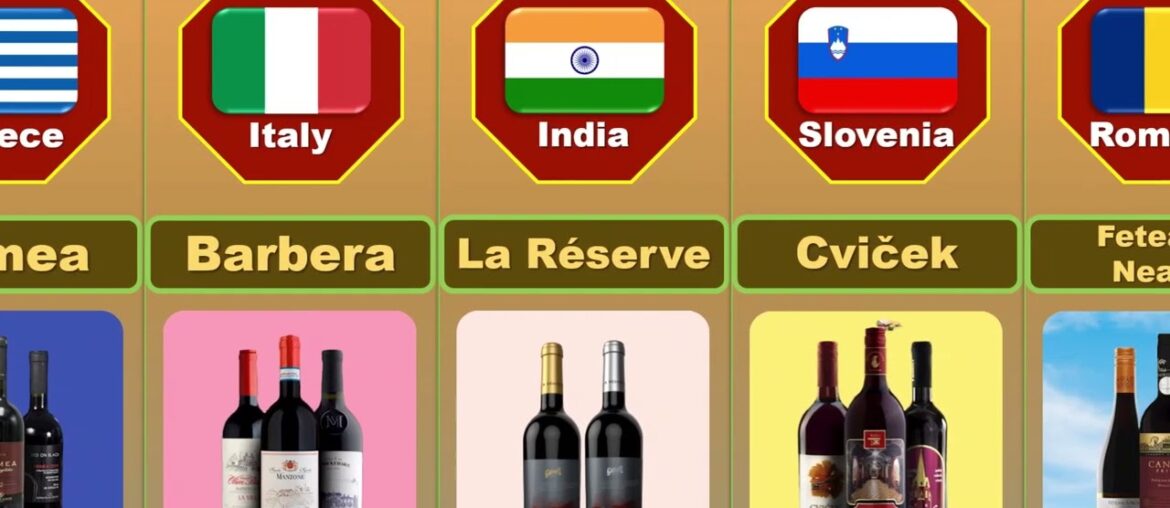 Red wine brands of different countries Red wine brands of different countries