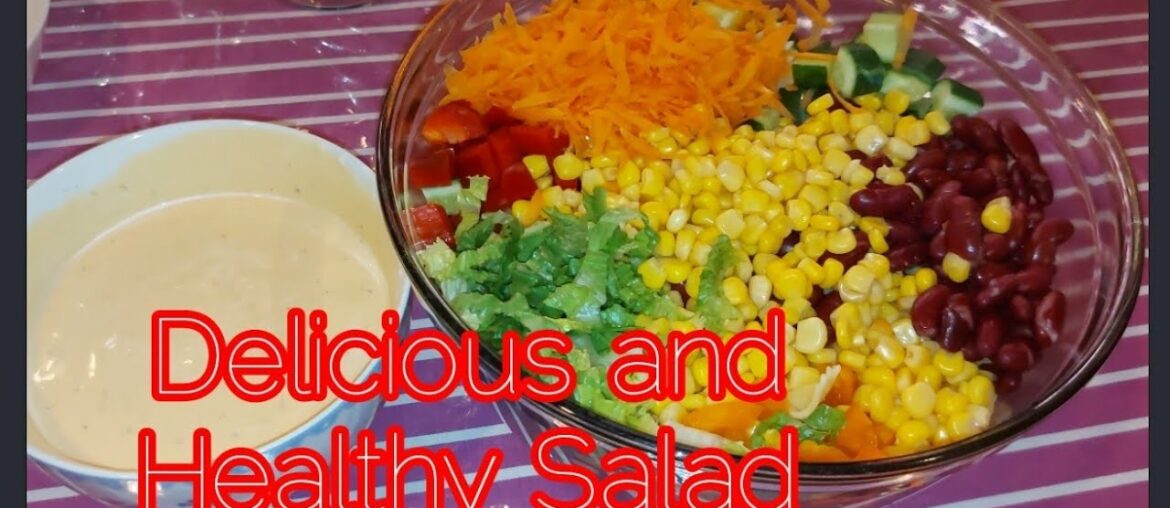 How to make easy and healthy Salad Recipe.with French Dressings & Dip How to make easy and healthy Salad Recipe.with French Dressings & Dip