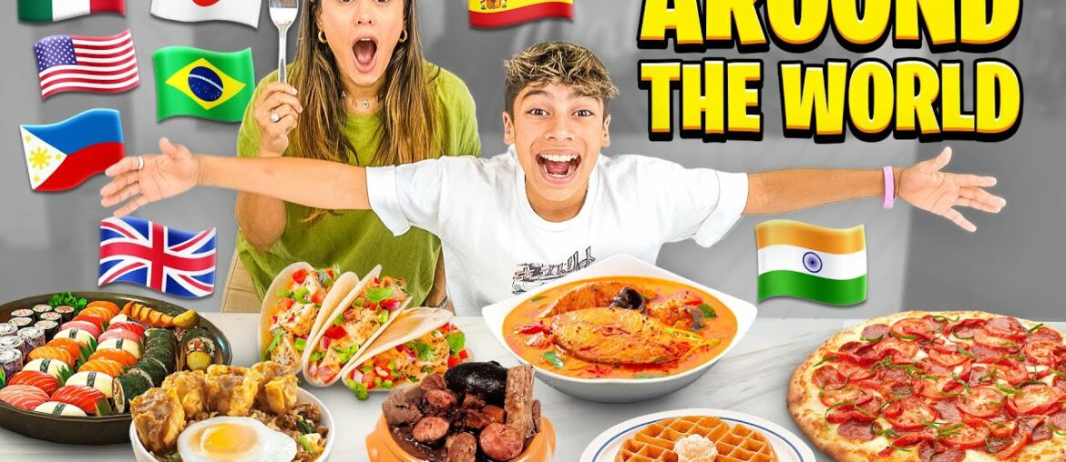 EATING Foods From all Over the WORLD!!