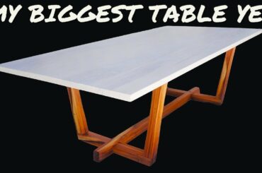 Making a Modern Dining Table | Modern Dining Table Build | My Biggest Table Yet