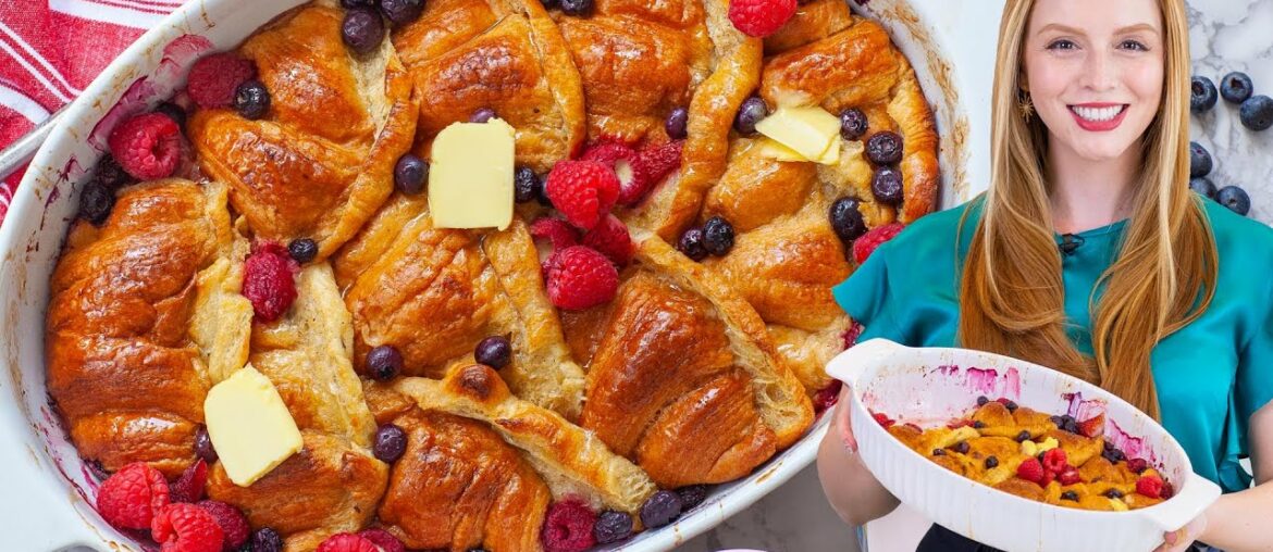 Easy, Croissant French Toast Casserole Recipe | with Overnight Instructions! Easy, Croissant French Toast Casserole Recipe | with Overnight Instructions!