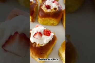 How to make french Toasts | Quick and Interesting recipe's  [Strawberry Cream Cheese Filling Bun]