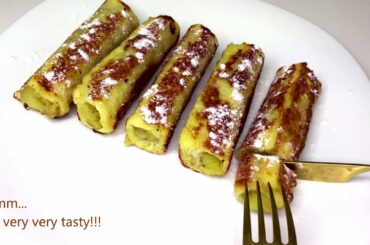 It's so delicious and so easy  Banana french toast recipe