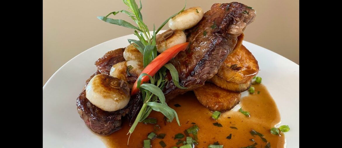 Pan Sauces that Pop! Tarragon and Red Wine Pan Sauce for steak