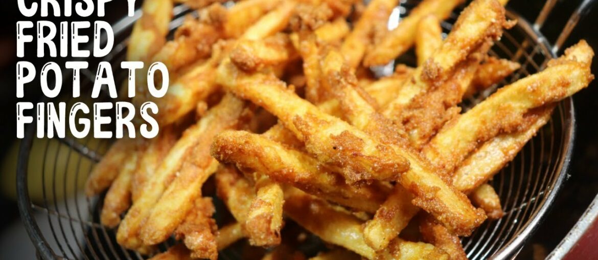Crispy Fried Potato Finger Recipe | Homemade French Fries | Crispy Finger Chips | Amma Food Bites Crispy Fried Potato Finger Recipe | Homemade French Fries | Crispy Finger Chips | Amma Food Bites