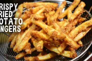 Crispy Fried Potato Finger Recipe | Homemade French Fries | Crispy Finger Chips | Amma Food Bites