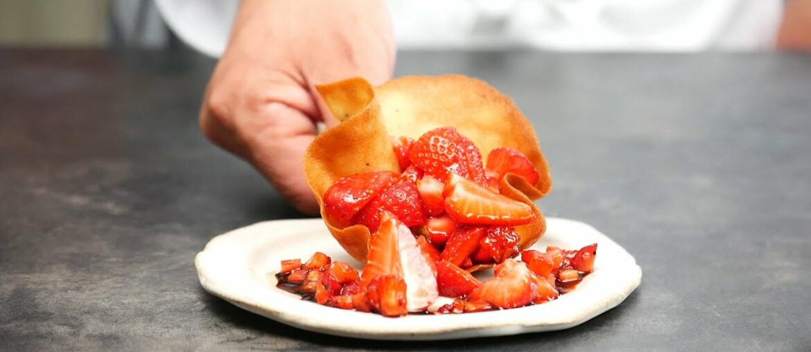 How to Make Stawberryt Classic Tuiles: French Tuiles Recipe 03 Peugeot Saveur