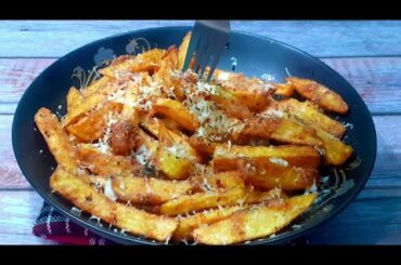 Crispy Garlic Potato French Fries | Garlic Potato French Fries French Fries Recipe