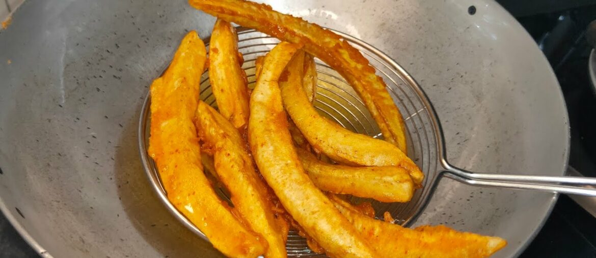 Crispy Banana Fry Recipe | Evening Snacks Recipes | Banana French Fries | Raw Banana Snack Recipe |