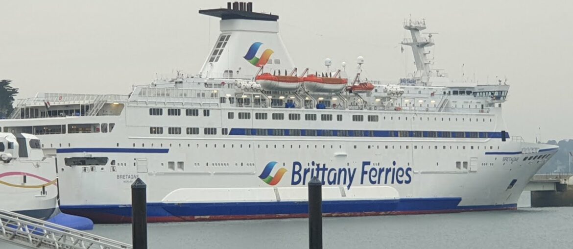 Brittany Ferries - St.Malo (France) to Portsmouth (UK) aboard Bretagne, a tour of her facilities
