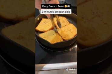 Easy French Toast | Tiktok Recipe | Cooking Tiktok | Tiktok Quick Recipe