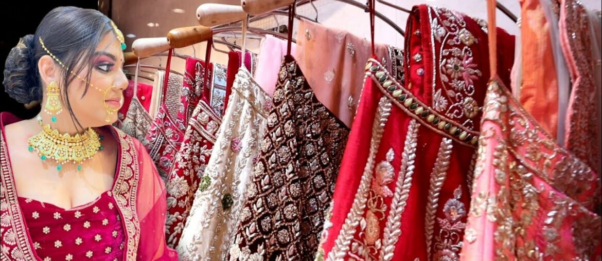 Bridal & Bridesmaid Lehenga outfits on Best affordable Range, French notes work in Chandni Chowk