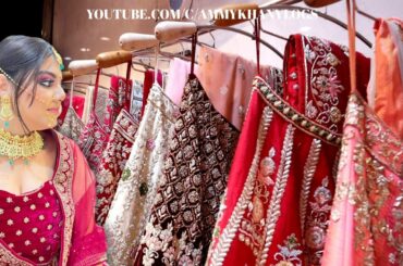Bridal & Bridesmaid Lehenga outfits on Best affordable Range, French notes work in Chandni Chowk