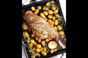 How to cool leg of lamb, full English and French recipe included in description