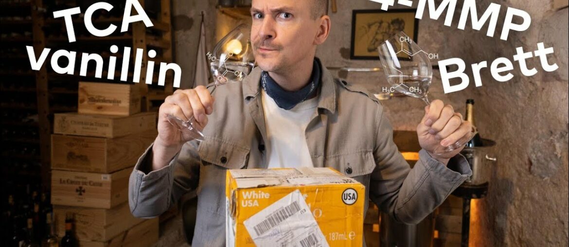 FLAWED WINE Blind Tasting - Master of Wine tastes Wines with added Aromas.