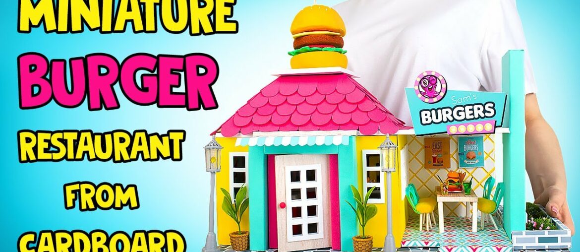 How To Make Miniature Burger Restaurant From Cardboard How To Make Miniature Burger Restaurant From Cardboard