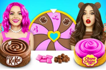 Bubble Gum VS Chocolate Food Challenge | Eating Only Chocolate VS Blowing Battle by RATATA CHALLENGE