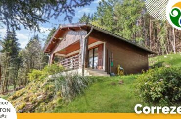 FRENCH HOMES FOR SALE - Stunning woodland chalet with lake views