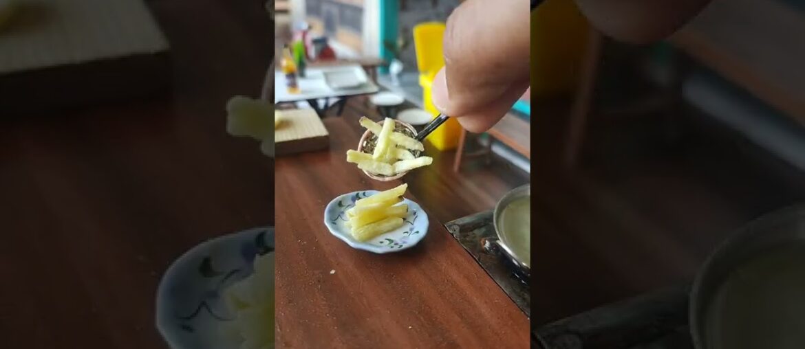 Miniature French Fried or Kurkure? #shorts #myfirstshorts #minikitchen Miniature French Fried or Kurkure? #shorts #myfirstshorts #minikitchen