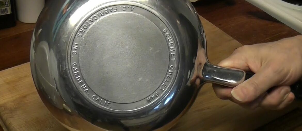 A.C. Fabricators Inc. Gourmet Omelet Pan – clean & polish | French Chef Omelette Pan | Julia Child A.C. Fabricators Inc. Gourmet Omelet Pan - clean & polish | French Chef Omelette Pan | Julia Child