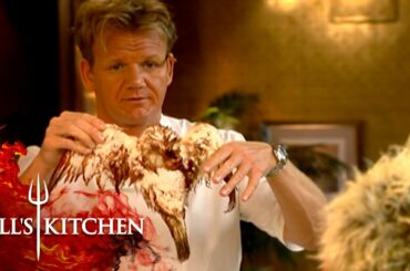Gordon Shows How To Prepare Frog Legs & Pigeon | Hell's Kitchen