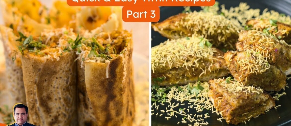 Easy Tiffin Box Recipes For School | Instant Jini Dosa Recipe | Pav Bhaji Toast Recipe Easy Tiffin Box Recipes For School | Instant Jini Dosa Recipe | Pav Bhaji Toast Recipe