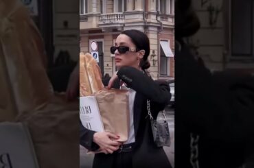 Elegant french lady drinks wine prank #shorts