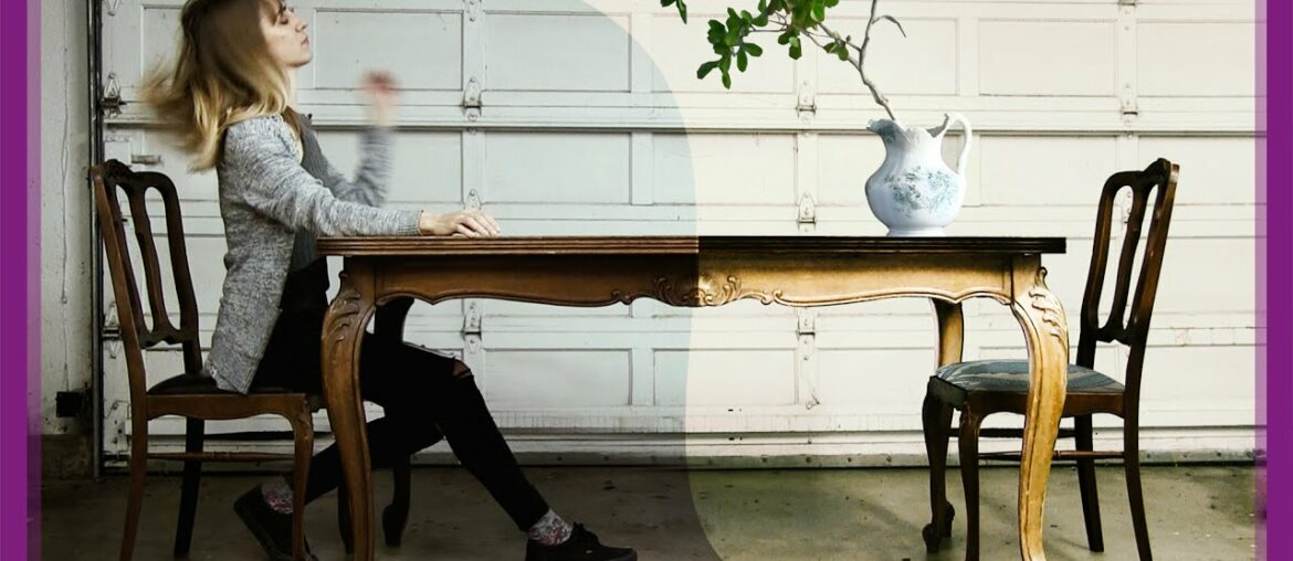 Bringing a Vintage French Table Back To Life - Stripping, Veneer Rebuilding, Staining & Reupholstery