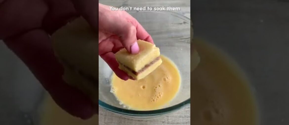 Lotus Biscoff stuffed French toast bites! Recipe