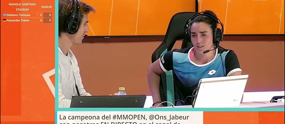 Ons Jabeur full interview and great reception after defeating Pegula and winning the title ofmadrid