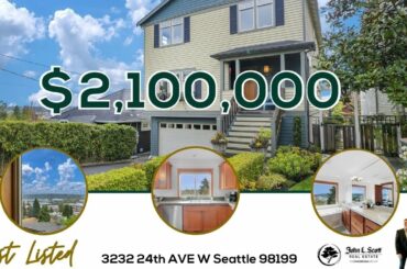 3232 24TH AVE W Seattle | Handsome Magnolia Tri-Level For Sale