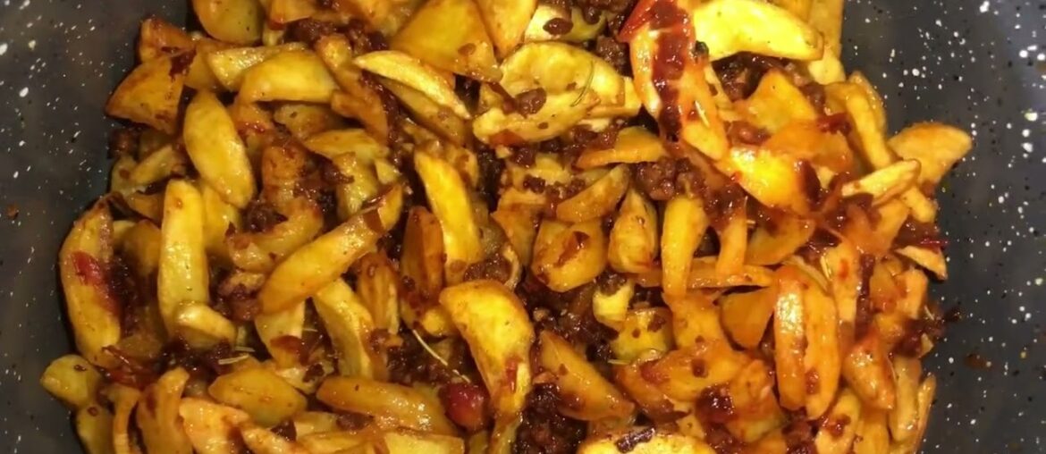 Quick Recipe (French fries with minced meat)