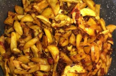 Quick Recipe (French fries with minced meat)