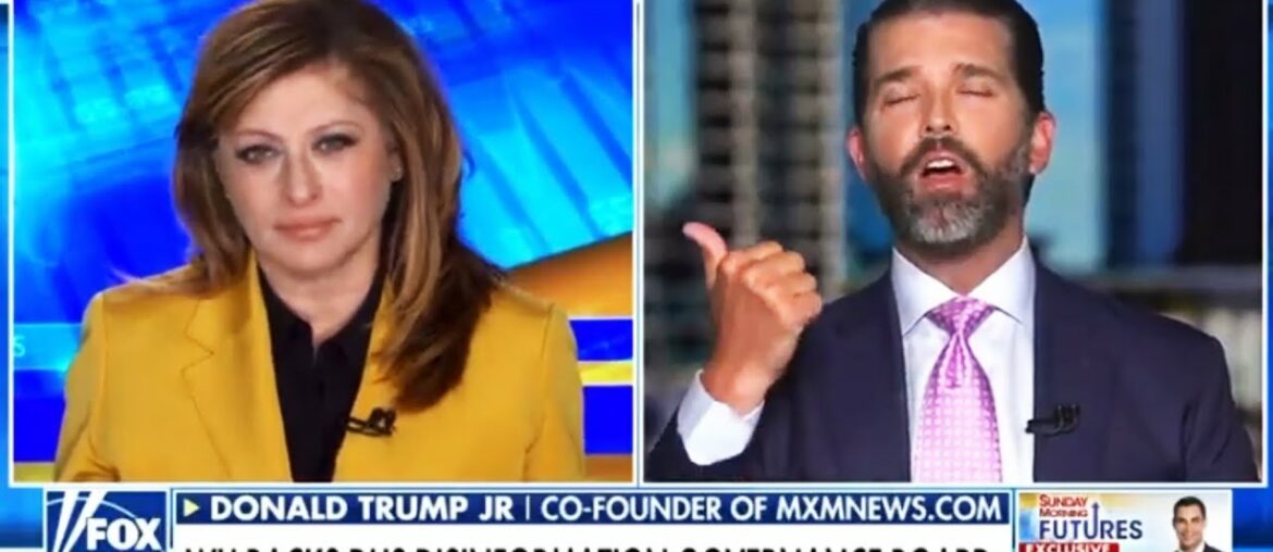 Fox Host DESPERATE to Control Sped-Up Donald Trump Jr Fox Host DESPERATE to Control Sped-Up Donald Trump Jr