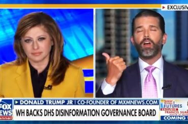 Fox Host DESPERATE to Control Sped-Up Donald Trump Jr