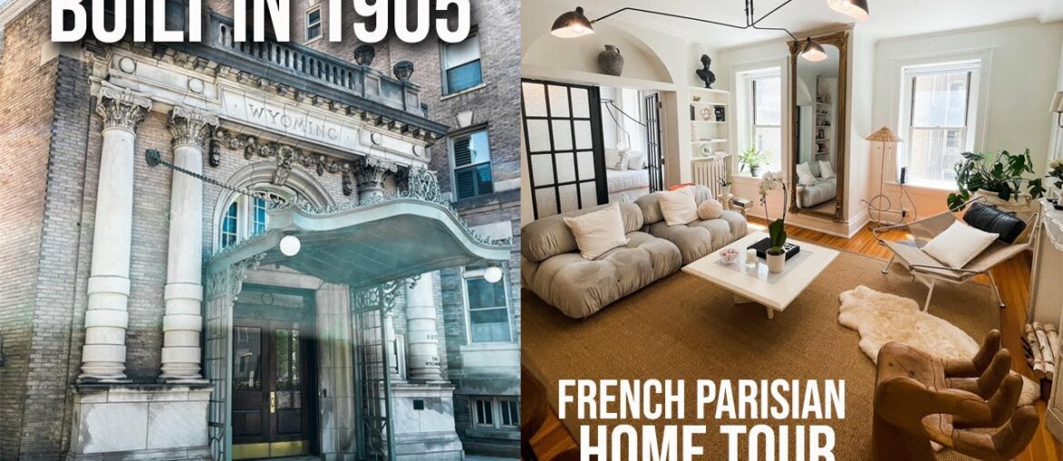 French Parisian Style Condo Home Tour | Parisian Interior Design & Decor